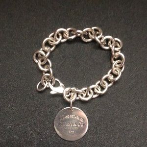 Authentic Return to Tiffany circle charm bracelet.